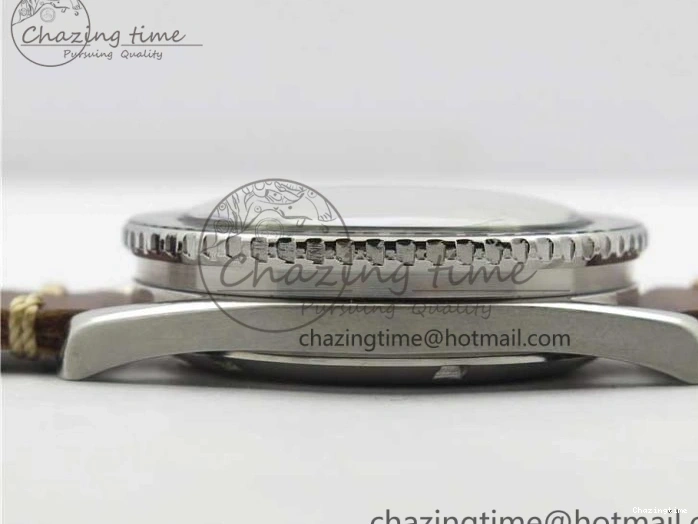 0214 Practical Vintage Seamaster 300 No Date T SS B12 Black Dial On Brown Leather Strap A2836 (Free Nylon Strap) 7910